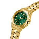 Relógio Guess Masculino Dourado Mostrador Verde GW0849G2