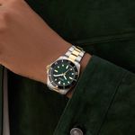 Relógio Guess Masculino Bicolor Mostrador Verde GW0968G4