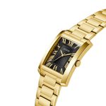 Relógio Guess Masculino Retangular Dourado GW0896G2