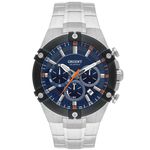 Relógio Orient Masculino Solartech Cronógrafo Mostrador Azul
