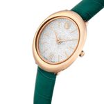 Relógio Swarovski Feminino Imbar Pulseira Couro Verde
