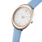Relógio Swarovski Feminino Imbar Pulseira Couro Azul