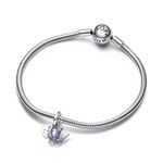 Charm Pandora Pendente Andorinha Azul Brilhante 