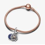 Charm Pandora Pendente Duplo Estrela Cadente Pavé 