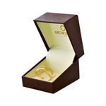 Anel Entrelaçado Acetinado Polido Ouro 18K