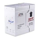 Caixa de Cabo UTP Cat 5e para rede - Forceline 3295 - Homologado - 305 metros - CMX - Azul