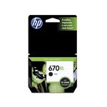 Cartucho de Tinta HP CZ117AB HP 670XL Preto 14,0 ML