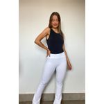 Calça Flare Básica Branca