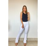 Calça Flare Básica Branca