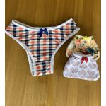 Kit Calcinhas 3 Unidades Estampas Diversas