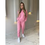 Conjunto Moletom Rosa Fabi