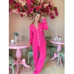 Pijama americano em viscose pink