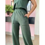 Conjunto Comfy Maria Flor Verde Militar