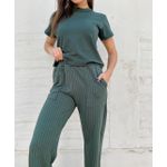 Conjunto Comfy Maria Flor Verde Militar