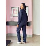 PIJAMA LONGO AMERICANO AZUL MARINHO