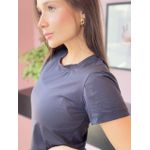 CAMISETA FITNESS POLI PRETA 