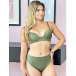 BIQUINI TOP ARO VERDE MILITAR 