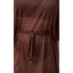 SAÍDA DE PRAIA MODELO KIMONO MARROM