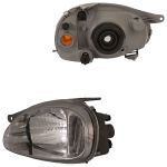 Farol Do Corsa 2000 a 2010 Lado Esquerdo Carcaça Cinza