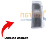 Lanterna Dianteira do Monza 1988 a 1990 - Cor Cristal - Lado Esquerdo