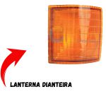 Lanterna Dianteira do Opala 1980 a 1987 - Cor Âmbar - Lado Direito