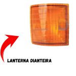 Lanterna Dianteira do Opala 1980 a 1987 - Cor Âmbar - Lado Esquerdo