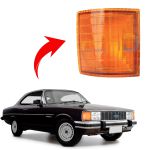 Lanterna Dianteira do Opala 1980 a 1987 - Cor Âmbar - Lado Esquerdo
