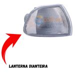 Lanterna Dianteira do Palio até 2000 - Cor Cristal - Lado Direito