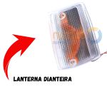 Lanterna Dianteira do Uno 1984 a 1990 - Cor Cristal - Lado Esquerdo