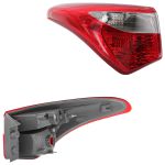 Lanterna Traseira da HB20 2012 a 2015 Lado Esquerdo Bicolor