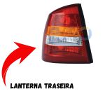Lanterna Traseira do Astra Sedan 98 a 02 Tricolor Esquerdo 