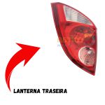 Lanterna Traseira do Celta 06 a 14 Lado Esquerdo Ré Rosa