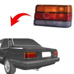 Lanterna Traseira do Chevette 87 a 93 Lado Esquerdo Fumê