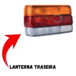 Lanterna Traseira do Chevette 87 a 93 Lado Esquerdo Tricolor