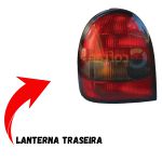Lanterna Traseira do Corsa 94 a 99 Fumê Esquerda 2 portas