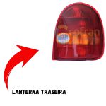 Lanterna Traseira do Corsa 94 a 99 Tricolor Direita 2 Portas