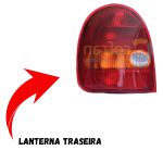 Lanterna Traseira do Corsa 94 a 99 Tricolor Esquerda 2 Portas