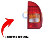 Lanterna Traseira do Corsa 95 a 99 Tricolor Direita 4 portas
