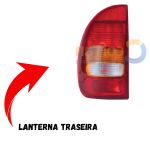 Lanterna Traseira do Corsa 95 a 99 Tricolor Esquerda 4 portas