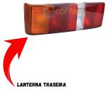 Lanterna Traseira do Escort 87 a 96 Lado Direito Tricolor