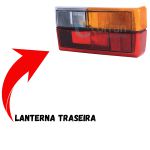 Lanterna Traseira do Gol 1980 a 1986 Lado Direito Tricolor