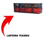 Lanterna Traseira do Gol 1987 a 1996 Lado Direito Fumê
