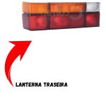 Lanterna Traseira do Gol 1987 a 1996 Lado Esquerdo Tricolor