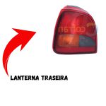 Lanterna Traseira do Gol 1995 a 2005 Lado Esquerdo Tricolor