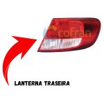 Lanterna Traseira do Gol G5 09 a 12 Lado Direito Bicolor