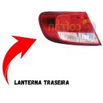 Lanterna Traseira do Gol G5 09 a 12 Lado Esquerdo Bicolor