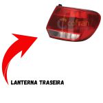 Lanterna Traseira do Gol G6 2013 a 2016 Lado Direito Bicolor