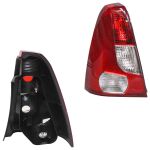 Lanterna Traseira do Logan 2007 a 2010 - Bicolor - Lado Esquerdo