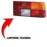 Lanterna Traseira do Monza 1982 a 1987 Lado Direito Tricolor