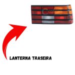 Lanterna Traseira do Monza 1982 a 1990 Lado Direito Tricolor